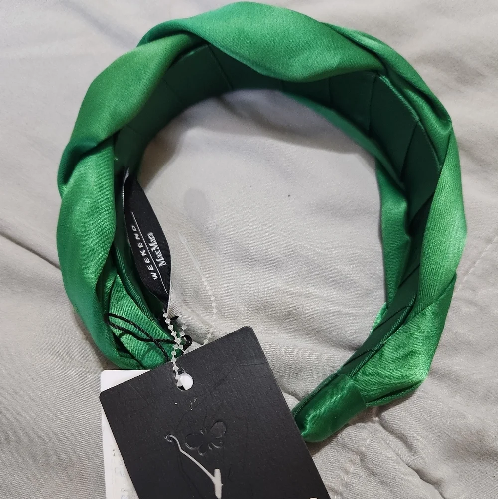 Max Mara Weekend Green Creso Headband OS NWT